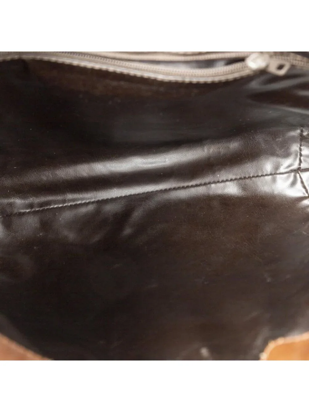 Celine Turnlock Hobo Brown Macadam Suede